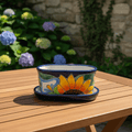 Small Talavera Flower Pot | Colorful Hand-Painted Mexican Planter